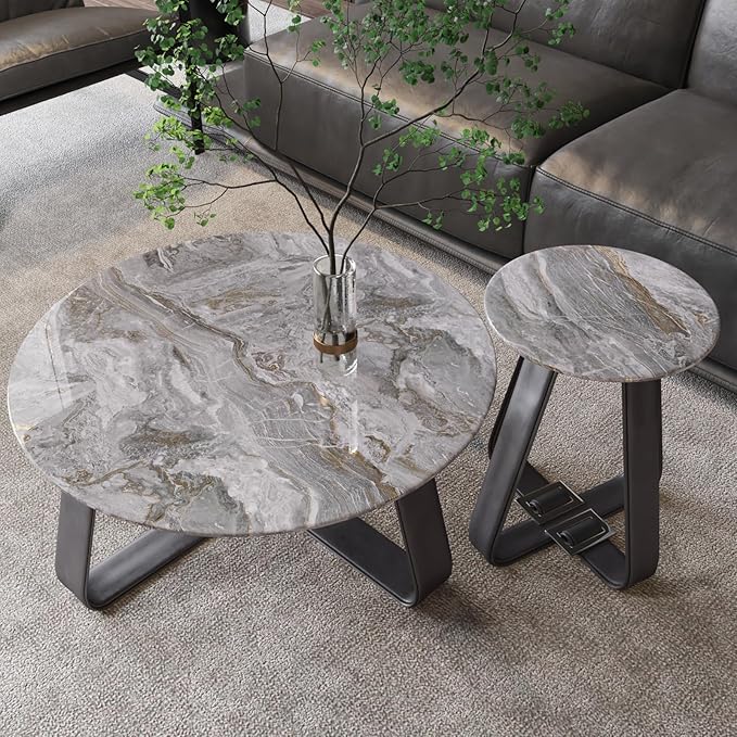 CRE8TIVE Slate Grey Gold Marble Wallpaper Peel and Stick Glossy Marble Contact - Image 5