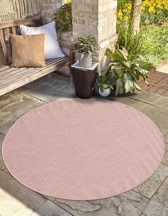 Unique Loom Collection Casual Transitional Solid Heathered Indoor/Outdoor by UniqueLoom