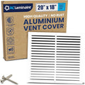 20x18 Inch Air Return Vent Cover Decorative – Premium Aluminum AC Vent Cover by LAMINAIRE