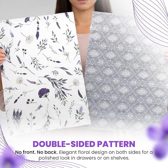 8X Lavender Scented Drawer Liners - Image 6