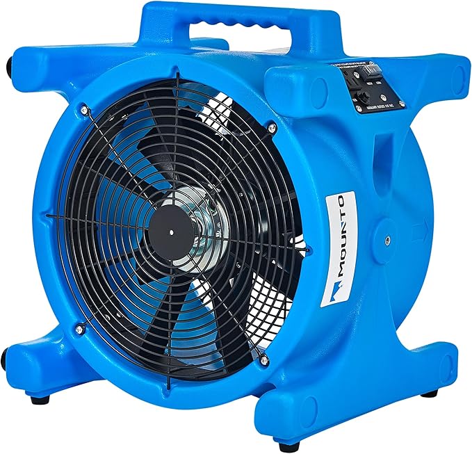 MOUNTO AM20DF 1/5 HP 1800 CFM Axial Air Mover Blower Fan by MOUNTO