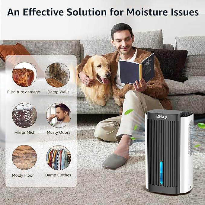 Dehumidifier, 95 OZ Water Tank, Quiet Dehumidifier - Image 8