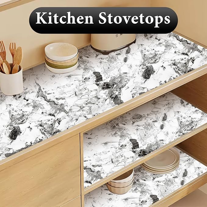 Drawer and Shelf Liner for Kitchen Cabinet: 17 in X 30 Ft Non Slip Waterproof - Image 5