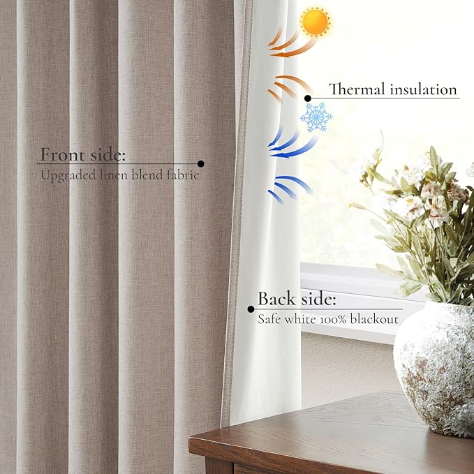 Extra Long 132 Inches Blackout Curtains - Image 7