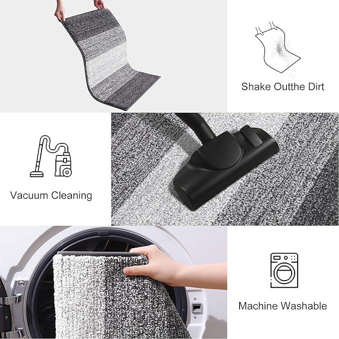 Smiry Dog Door Mat for Muddy Paws, Absorbs Moisture and Dirt, Low-Profile - Image 7