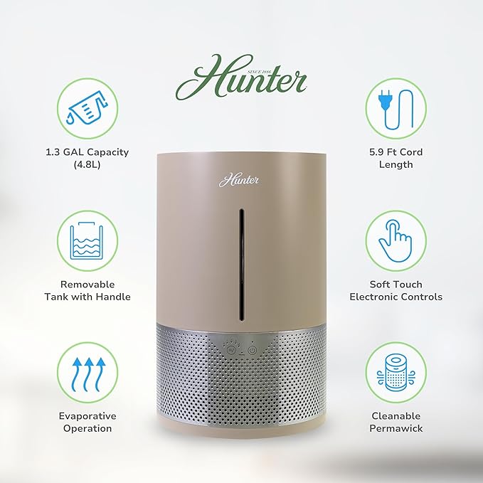 HHE150 Hunter Aspire 4.8L Evaporative Humidifier - Image 4