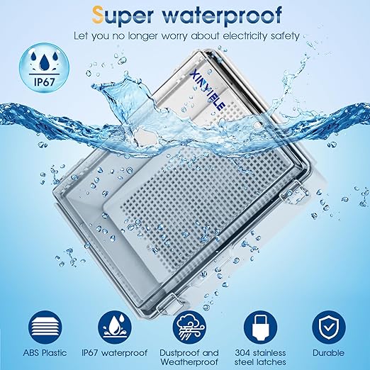 Waterproof Outdoor Project ABS Plastic Junction Box IP67 Weatherproof Dustproof - Image 2