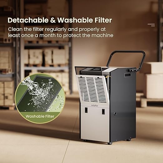 Waykar 155 Pints Large Commercial Dehumidifier - Image 8