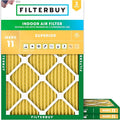 Filterbuy 16x22x1 Air Filter MERV 11 Superior Pet & Allergy Defense, by Filterbuy