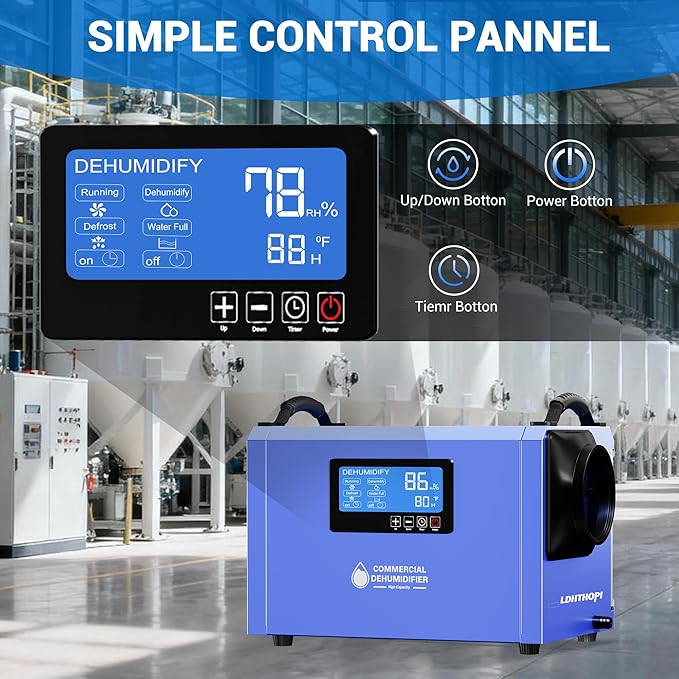 LDHTHOPI 145 Pint Commercial Dehumidifier - Image 5