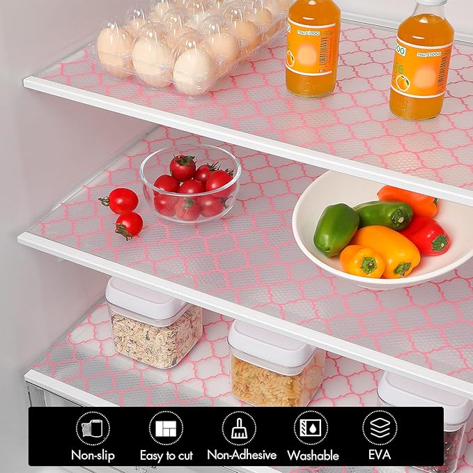 Cooyes Shelf Liner, Non Adhesive Drawer and Cabinet Liner, EVA Washable - Image 7