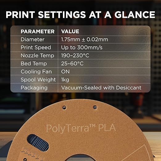Polymaker Matte PLA Filament Army Blue 1.75mm 1kg 3D Printing Filament - Image 6