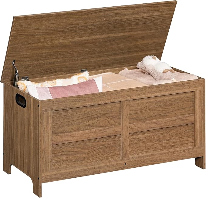 Storage Chest, 39.4” Large Toy Chest, Entryway Storage Trunk, Storage Bench - Image 8