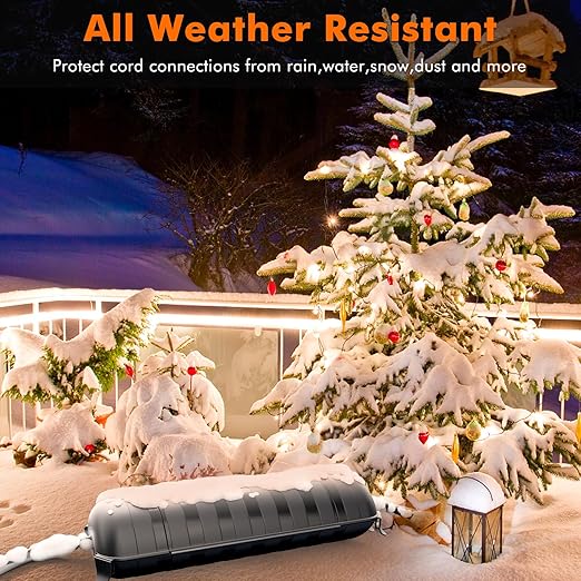 RESTMO Outdoor IP44 Waterproof Electrical Box, Weatherproof Extension Cord Cover - Image 6