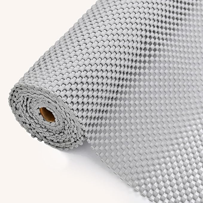 Drawer and Shelf Liner for Kitchen Cabinet: 12 in X 10 Ft Non Slip Waterproof by Kimhan