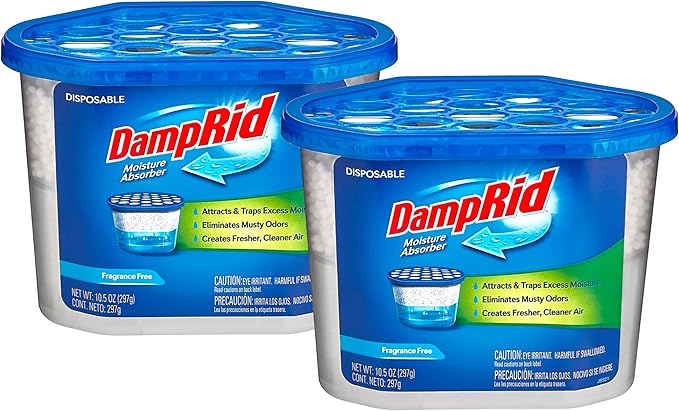 Damp Rid Moisture Absorber – Fragrance Free 2 Pack Humidity Absorber & Odor - Image 2