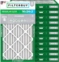 Filterbuy 16x24x2 Air Filter MERV 8 Essential Dust & Allergy Defense, by Filterbuy
