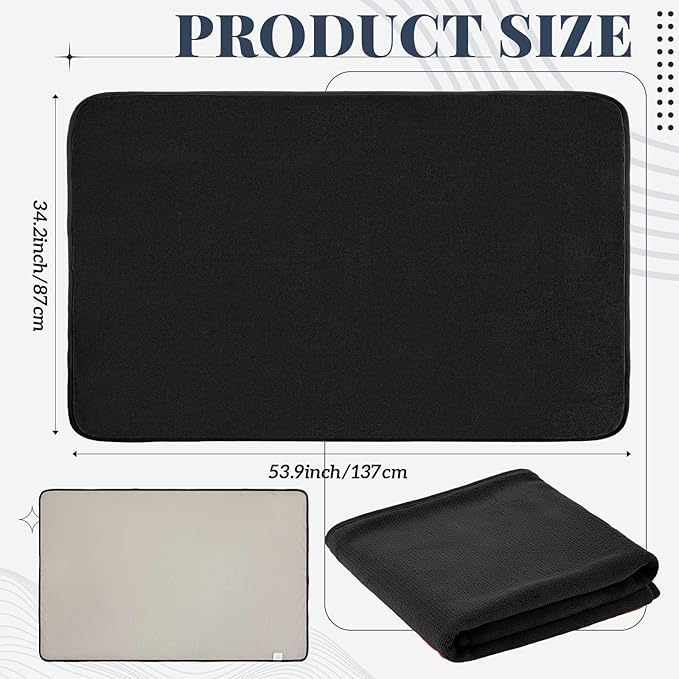 1 Pcs Couples Waterproof Mat 72 x 34 in Lover Reusable Stainproof Blanket Quiet - Image 3