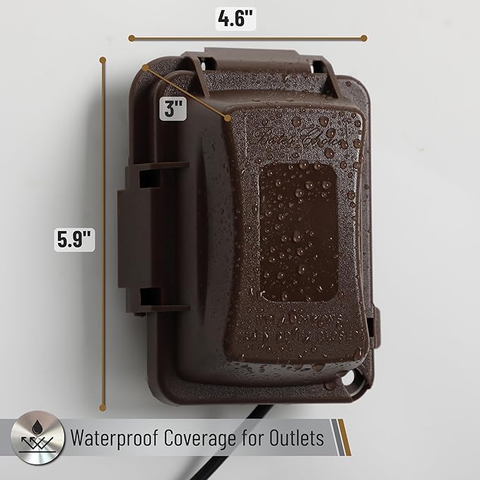 Bates- Weatherproof Electrical Outlet Cover, Outdoor Plug Cover, Outlet Cover - Image 4