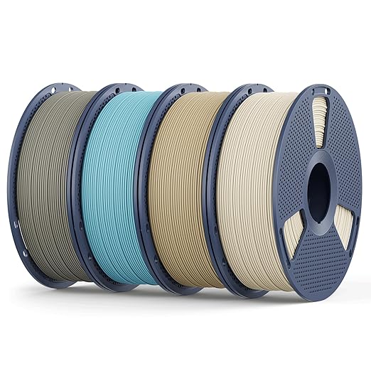 Matte PLA Filament 1.75mm, 4kg SUNLU 3D Printer Filament, Matte Surface Texture by YOOPAI