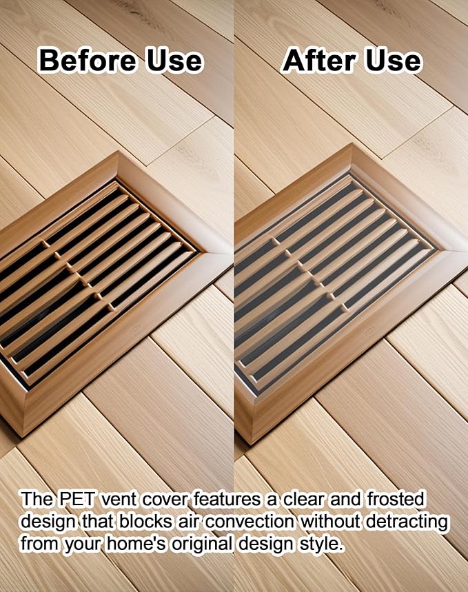 4 Pack PET Vent Covers with Nano Adhesive, Ceiling Vents and Air Registers - Image 4