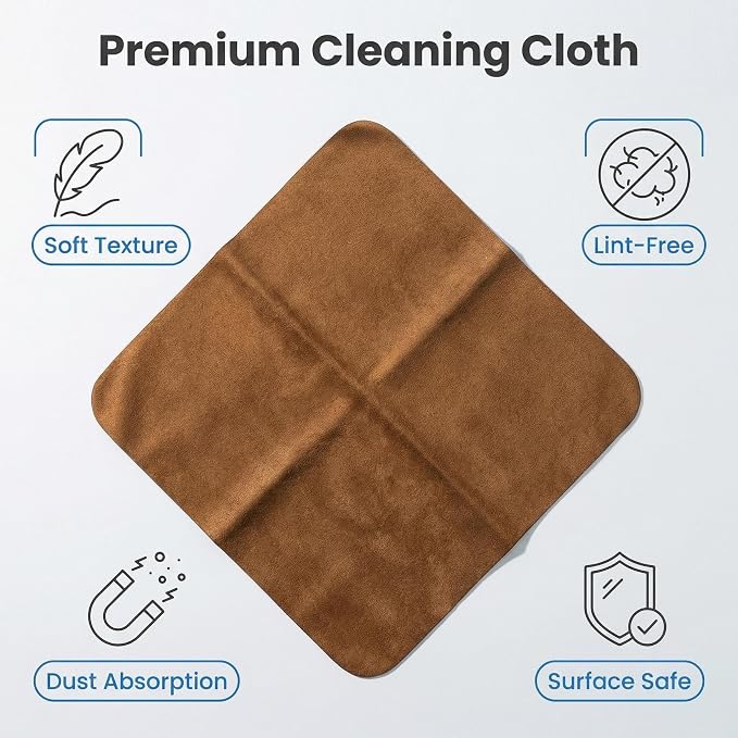 10 Pack Microfiber Chamois Cleaning Cloths, Safety &Scratch-Free Lens Cleaning - Image 2