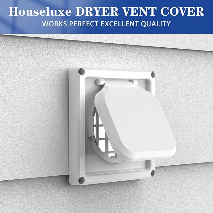 Dryer Vent Cover Outside 4 inch, Magnetic Door Design, Durable Airflow Vent - Image 7