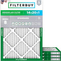 Filterbuy 14x20x1 Air Filter MERV 8 Essential Dust & Allergy Defense, by Filterbuy