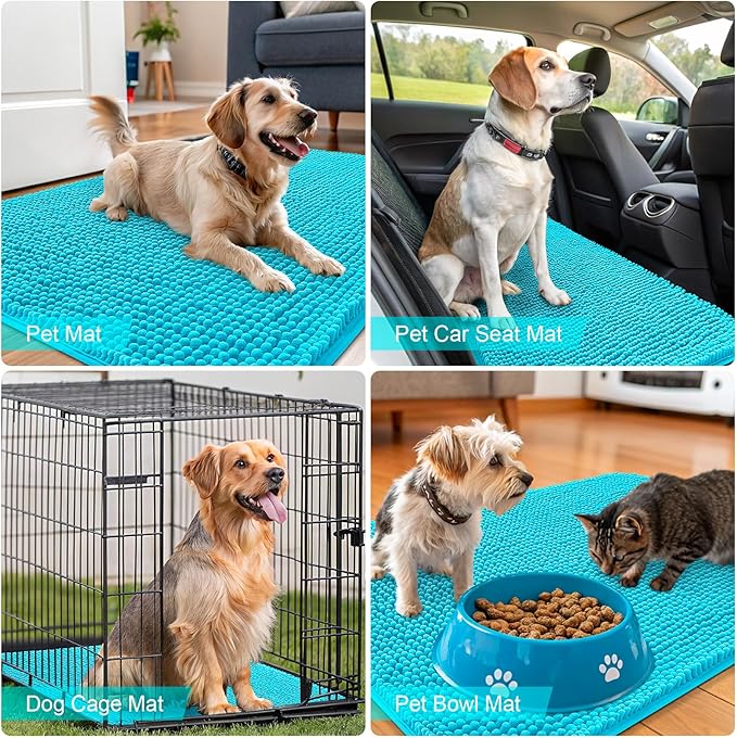 OLANLY Dog Door Mat for Muddy Paws 24x16, Absorbs Moisture and Dirt, Absorbent - Image 7