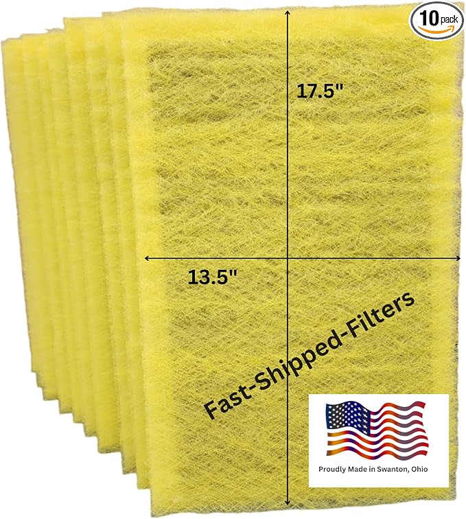 Fast-Shipped-Filters 10 Pack 15x20 Replacement Filter Pads Compatible by Unknown