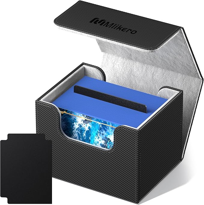 Mlikero Card Deck Box, Commander Deck Box Holds 100+ Double-Sleeved Cards by Mlikero