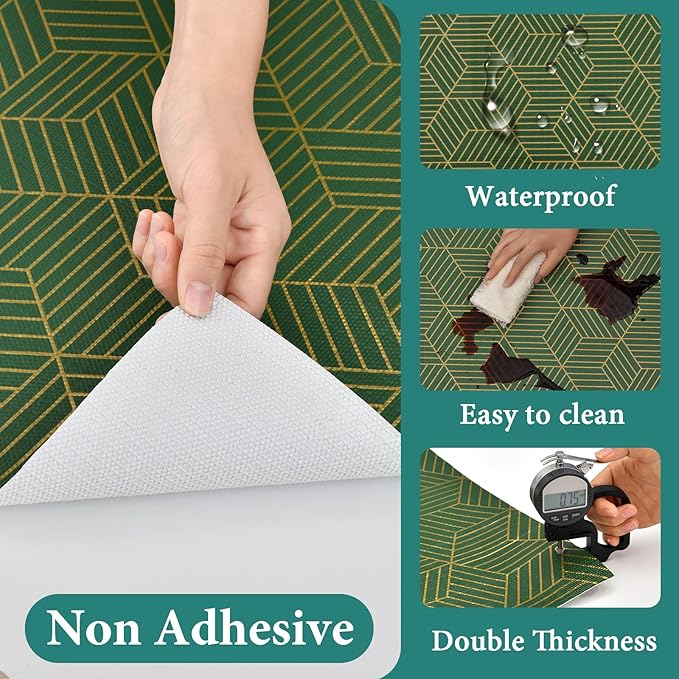 Shelf Liners for Kitchen Cabinets 23.6in x 20FT, Non Adhesive Cabinet Liner - Image 3