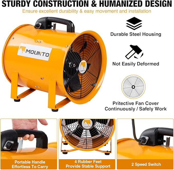 MOUNTO COMBO Heavy Duty Cylinder Fan - Image 4
