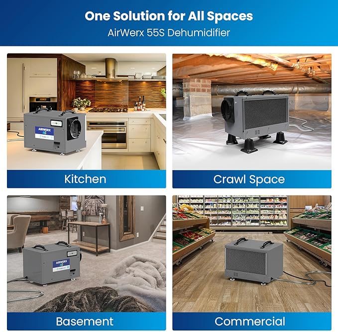 BaseAire 120 Pints Crawl Space Dehumidifier - Image 7