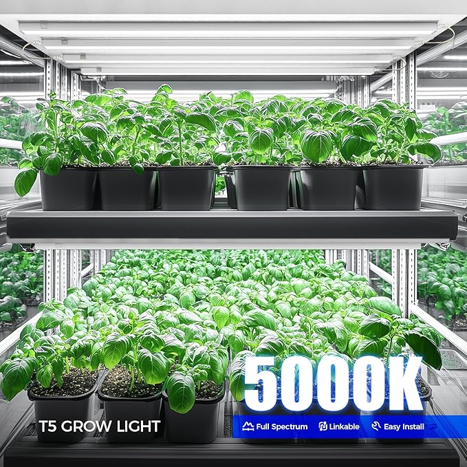 Barrina T5 Grow Lights for Indoor Plants, 3FT 128W Full Spectrum Grow Light - Image 2