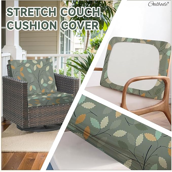 8Pcs Stretch Patio Cushion Cover - Image 5