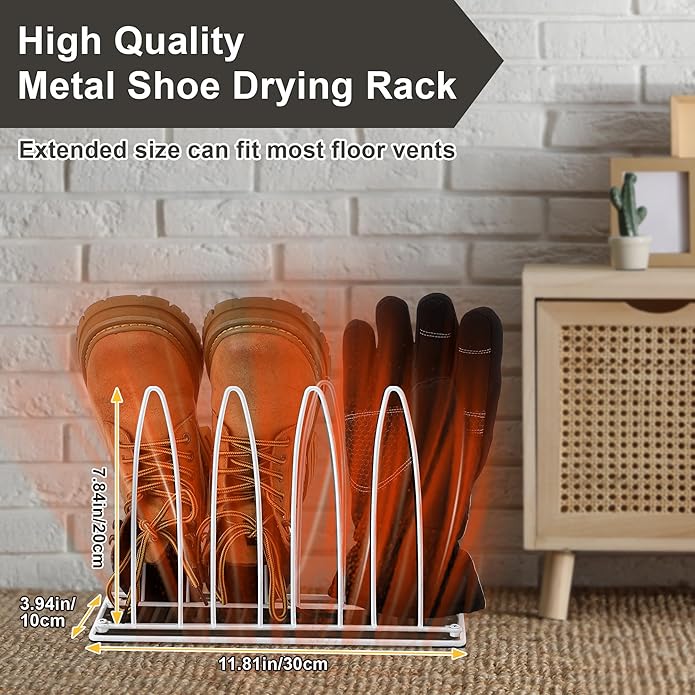 2 Pack Metal Shoe Drying Rack, and Glove Drying Rack, Dryer Racks - Image 2