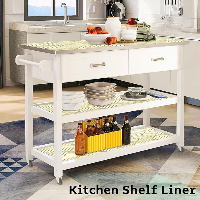 Shelf Liners for Kitchen Cabinets 12IN x 10FT, Non Adhesive Cabinet Liner - Image 3