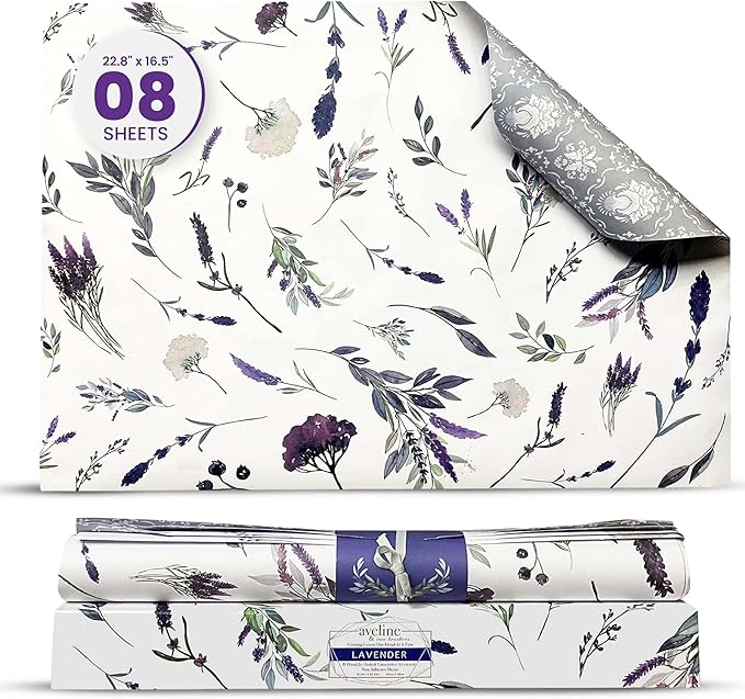 8X Lavender Scented Drawer Liners by avelinetwobrothers