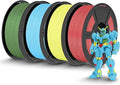 TECBEARS High Speed PLA 3D Printer Filament Bundle，Matte PLA Filament 1.75mm by TECBEARS