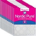 Nordic Pure 20x20x1 Tru Mini Pleat MERV 8 AC Furnace Air Filters by NordicPure