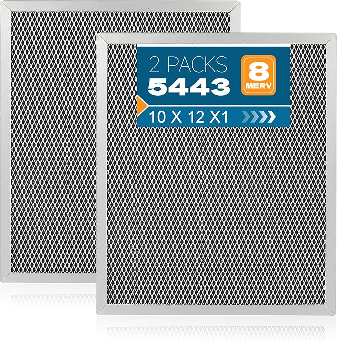 2-Packs 5443 Washable MERV 8 Dehumidifier Filter 10x12x1 Compatible by Qinlov