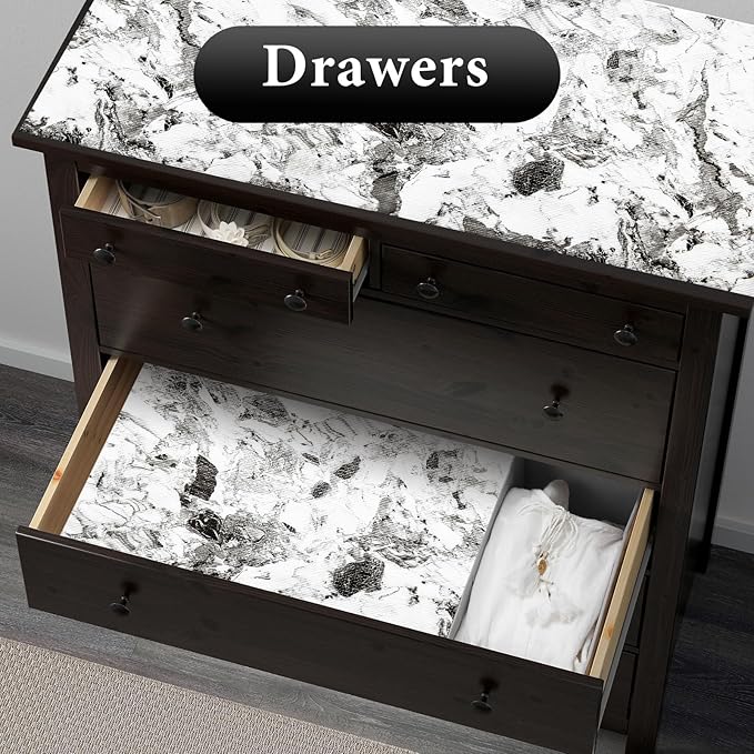 Drawer and Shelf Liner for Kitchen Cabinet: 17 in X 30 Ft Non Slip Waterproof - Image 3