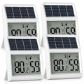 Digital Indoor Thermometer & Hygrometer, Light Powered Solar Indoor Temperature by BaldrInc