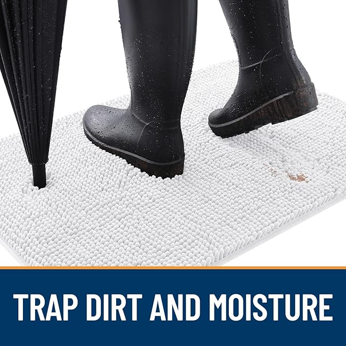 OLANLY Dog Door Mat for Muddy Paws 70x24, Absorbs Moisture and Dirt, Absorbent - Image 2