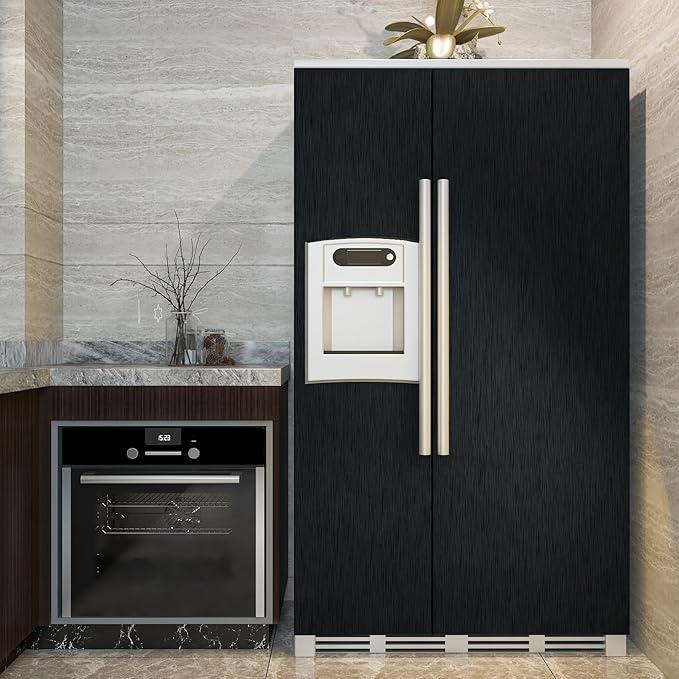 CRE8TIVE Brushed Black Stainless Steel Contact Paper - Image 3