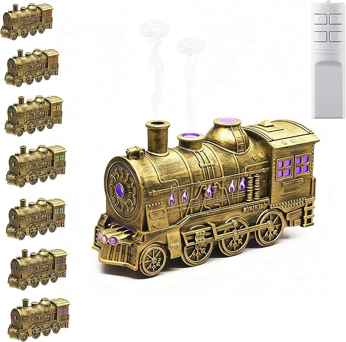 Valentine's Day Train Humidifier 300ml, Dual Mist Outlets Cool Mist Diffuser by Chasefun