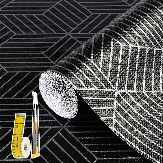 Shelf Liners for Kitchen Cabinets 12in x 20FT, Non Adhesive Cabinet Liner by Kimhan