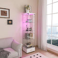 Yoluckea 4 Tiers Glass Display Cabinet by Yoluckea