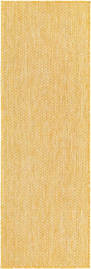 Unique Loom Collection Casual Transitional Solid Heathered Indoor/Outdoor by UniqueLoom